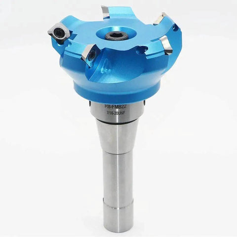 Pro Grade 3.15 Inch Face Milling Cutter Set Aluminum KM12 80mm CNC End Milling Cutter Holder With R8 FMB22 Shank Arbor shown