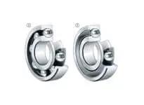 FAG 6417M Radial Deep Groove Ball Bearing High Precision Industrial Bearing for Machinery, Steel Construction, Front View