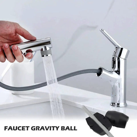 Universal Hose Weight Ball Replacement for kitchen pull-down faucets ensuring smooth operation with screw-type gravity ball.