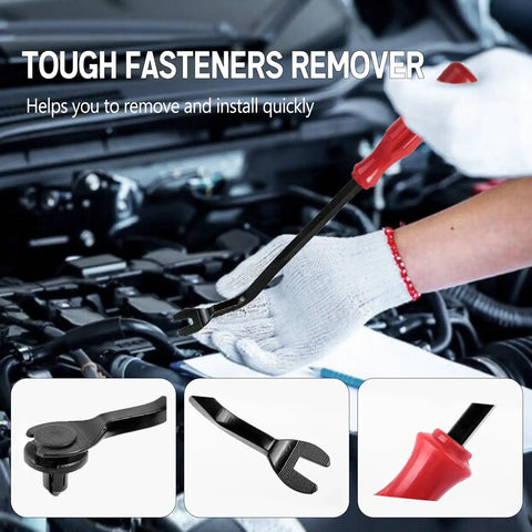 Close-up of tool from Push Type Fender Liner Clips Kit For Nissan And Infiniti Front Bumpers, 121-Piece Plastic Fasteners Set With Tool