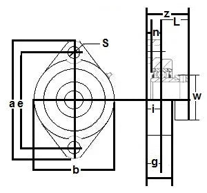 FHFD206-18 Bearing Flange 2 Bolt 1 1/8 Inch