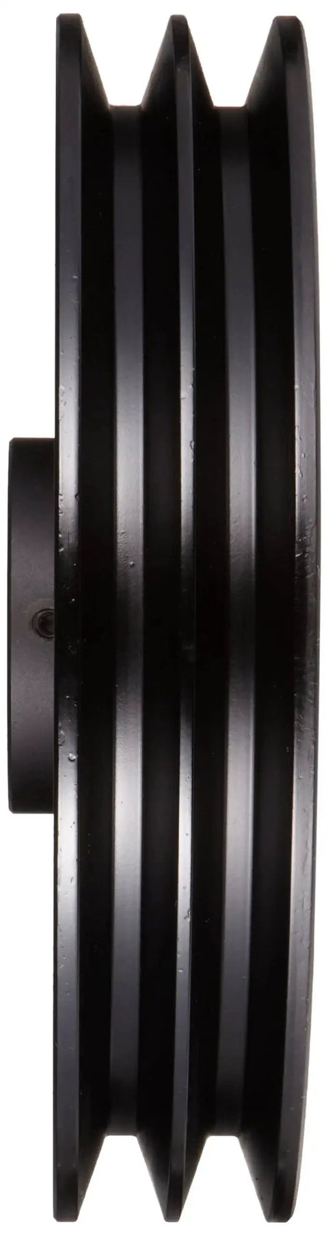 FHP Two Groove Sheave BS 2BK90 for 4L 5L or B belts, gray cast iron side view, 8.75 inch diameter, 3/4 inch bore, industrial use