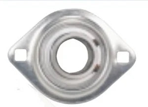 FHPFLZ207-35mm Bearing Flange Pressed Steel 2 Bolt 35mm