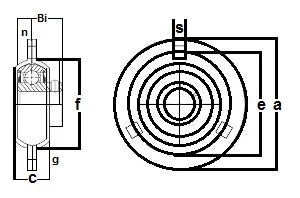 FHSPFZ205-16G Flange Pressed Steel 3 Bolt 1 Inch Bearing - VXB Ball Bearings
