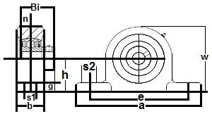 FHSPW205-15G Pillow Block Cast Iron Light Duty 15/16 Bearing - VXB Ball Bearings