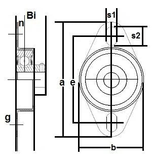 FHSR205-15-4X730 Bearing Flange Pressed Steel 2 Bolt 15/16 Inch