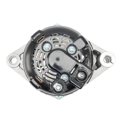 Top view of Beefed Up 140 Amp 12V Alternator Replacement for Fiat 500 2013-2014 1.4L and Dodge Dart 2013-2016 1.4T