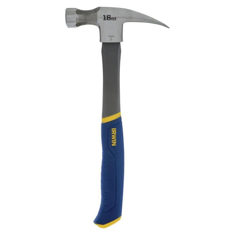 Fiberglass Claw Hammer 16 Oz General Purpose With Forged Steel Head ProTouch Grip Smooth Face For Framing Carpentry And DIY Repairs Durable Tool For Construction Projects And Home Improvement Tasks