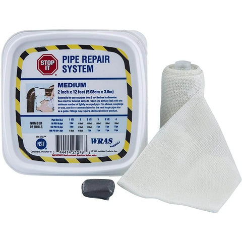 Fast Fix Pipe Repair Tape Kit Industrial Grade Fiberglass Wrap With Water Activated Urethane Resin 400 Psi, packaging view