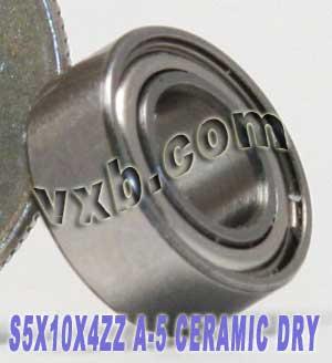 Fishing Ceramic Dry Bearing 5x10x4 Shielded ABEC-5 Bearings - VXB Ball Bearings