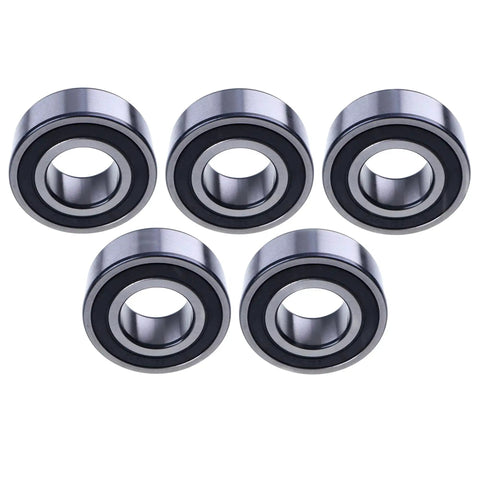 Five Pack Of 35mm Bore Double Row Angular Contact Ball Bearings 5207 2RS Delivers Precise Shaft Support Sealed Performance And Long Lasting Reliability For Conveyors Gearboxes And Automation Equipment In Compact Demanding Machinery