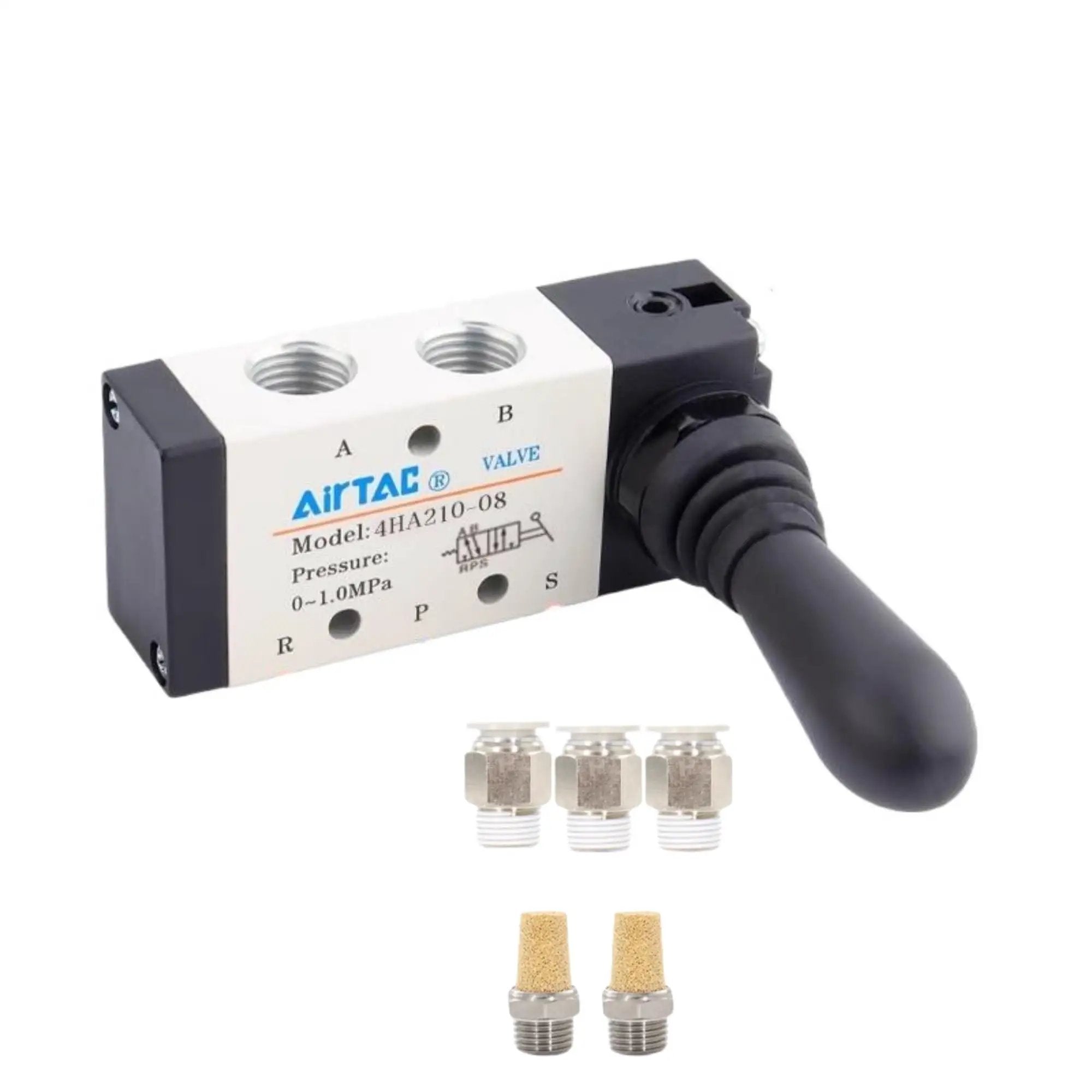 5 Step Control Lever Five Port Two Position Hand Lever Pneumatic Valve 4HA2...