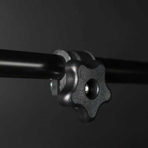 Five Sixteenth Inch Internal Threaded Clamping Knob for T Track Jigs and Fixtures, plastic star knob securing rod, side view