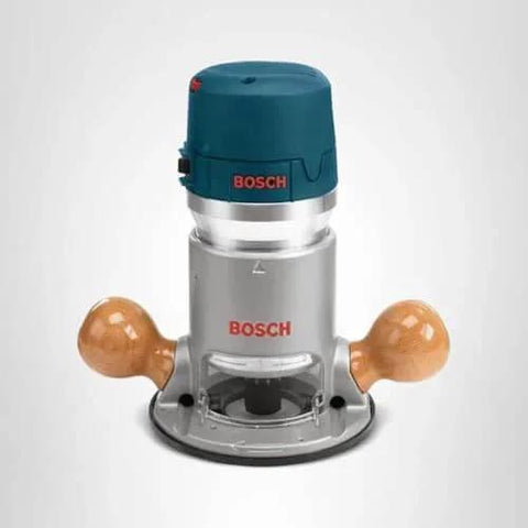 Bosch 1617EVS fixed base router, 2.25 HP 12 Amp, for precise edge work and mortising, variable speed 8000 to 25000 RPM