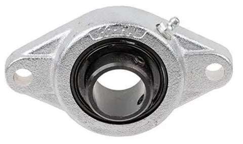 Front view of Link Belt FX3S2E20EK75 One And One Quarter Inch Flange Block Ball Bearing with cast iron housing