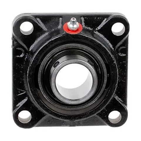 Front view of 1-7/16 Inch Flange Block Ball Bearing With Cast Iron Housing Sealed For Long Life Interchangeable With Leading Brands Rexnord