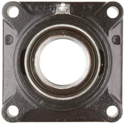 Front view of Industrial Flange Block Ball Bearing One And Three Quarters Inch F3U228N Rexnord Link Belt Compatible Cast Iron Housing