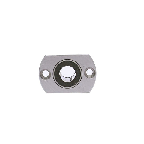 Front view of ✝️ Lmh12uu flange linear ball bearings 12x21x30mm, set of 4; designed for CNC and automation with precise alignment.