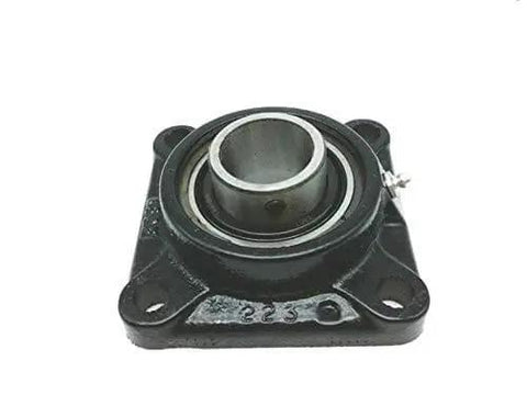 Four Bolt Flange Mount Ball Bearing Unit With 1.4375 Inch Bore In Cast Iron Housing Intermediate Duty Set Screw Locking Flange Mount Design For Smooth Reliable Machinery Support In Industrial Equipment