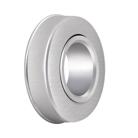 4 Pack Flanged Ball Bearings With Five Eighths Inch Bore And One And Three Eighths Inch Outer Diameter, heavy duty galvanized steel