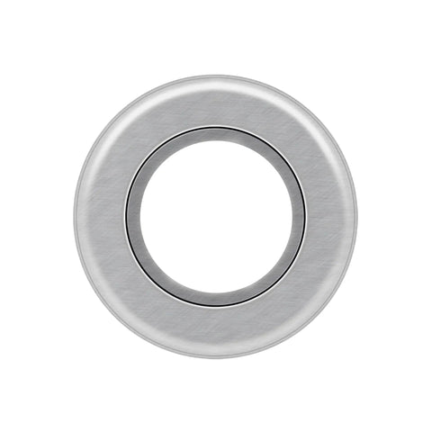 Close-up of 4 Pack Flanged Ball Bearings with five eighths inch bore and one and three eighths inch outer diameter for lawn mowers, galvanized steel
