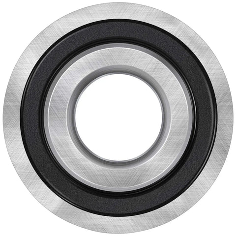 Close-up of a Premium 10 Pack Flanged Ball Bearings For 3/4 Inch Shafts And 1-3/8 Inch Hubs With Dual Seals Deep Groove Wheel Bearings