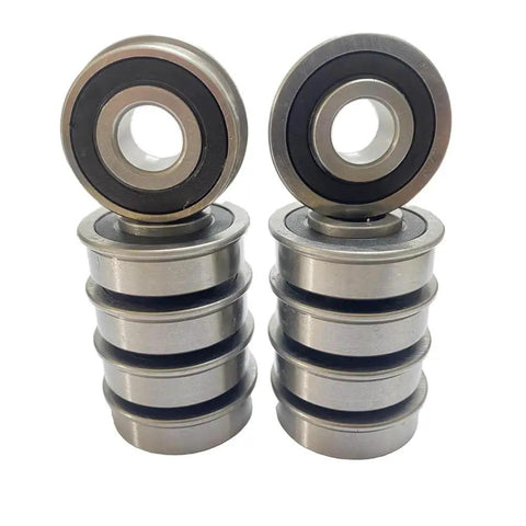 10 Pack Flanged Ball Bearings Half Inch Bore By One And Three Eighths Inch Outer Diameter for lawn mowers and garden gear