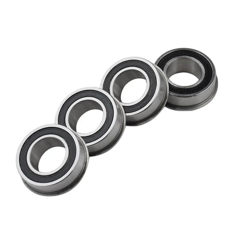 Set Of Four Flanged Ball Bearings 532009040 Compatible With John Deere and Toro, ID 3/4 inch, OD 1-3/8 inches, side view