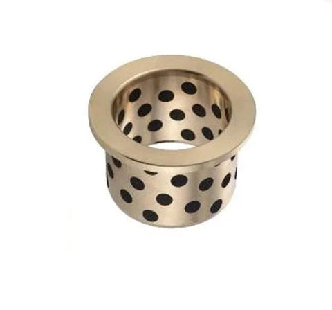 Flanged Bronze Graphite Bushing 6x10x15mm self lubricating Sleeve Bearing - VXB Ball Bearings