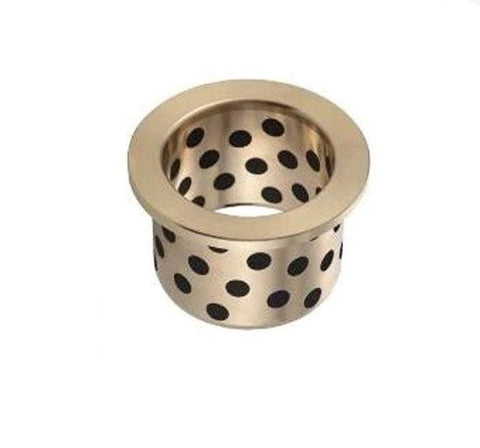 Flanged Bronze Graphite Bushing 8x12x15mm self lubricating Sleeve Bearing - VXB Ball Bearings