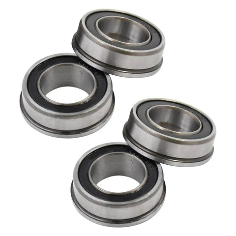 Flanged Deep Groove Ball Bearing 35x20x11mm Four Pack F6003-20/2RS Replacement For Household Appliances Garden Machinery