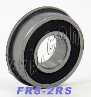 Flanged Sealed Bearing FR8-2RS 1/2" x 1-1/8 x 5/16" inch - VXB Ball Bearings