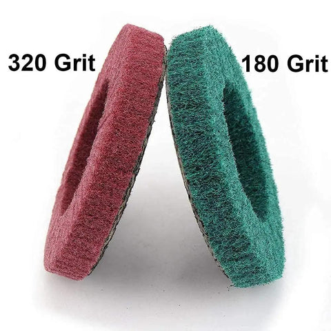 10 Pack 4 1 Half Inch Flap Discs For Angle Grinder Set With 180 And 320 Grits Ideal For Metal And Wood Sanding Rust Removal