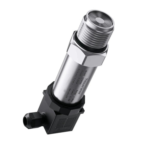 Flat Diaphragm Pressure Transmitter With 420mA And 0-10V Output RS485 G1 Thread 0-10KPa Digital Display Aluminum Alloy Housing