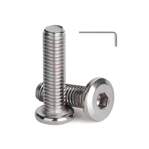 1/4-20 X 1-1/2 Inch Flat Head Hex Socket Cap Screws Bolts 304 Stainless Steel with hex key