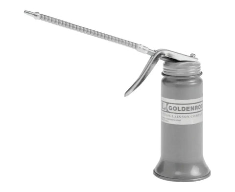 One Third Pint Oiler With Six Inch Spout, Flexible Spout Locks Position For Precise Lubrication, Pro Grade Copper Bronze Powder Coat