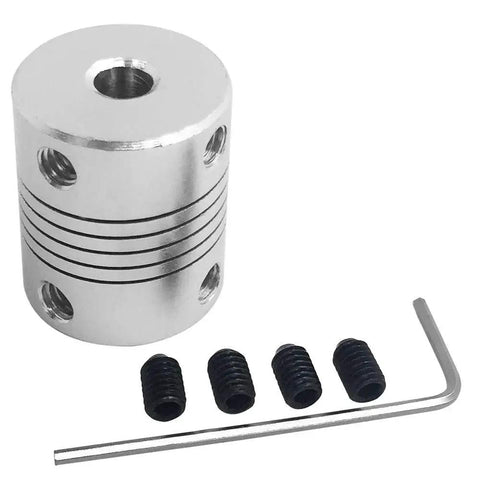 5 Pcs Flexible Couplings 5mm To 8mm Shaft For NEMA 17 Stepper Motors Compatible With Small CNC Machines And 3D Printers Like Prusa I3