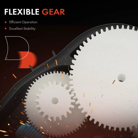 Close-up of flexible gear mechanism showcasing efficient operation and excellent stability.