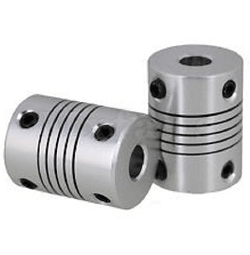 Flexible Parallel CNC Coupling D25-L30-12.7x 1/2" to 17mm