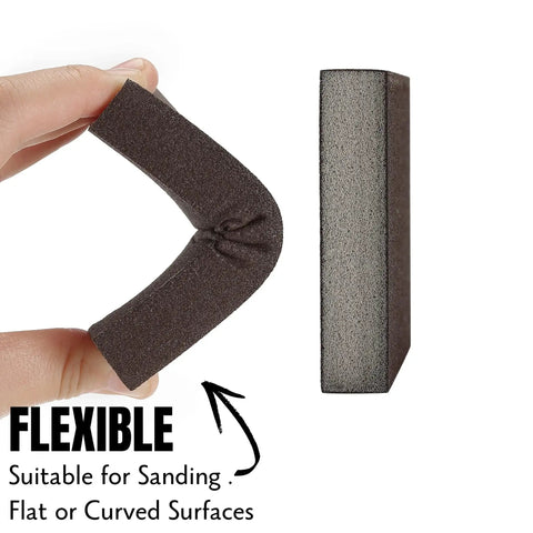Flexible sanding sponge from Sanding Sponge Set 4 Pack 60 80 120 220 Grit For Wood Metal Drywall