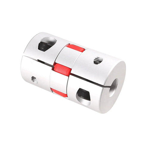 Flexible Shaft Coupling Half Inch To Half Inch Bore L66xD40 for Servo Stepped Motor, damping vibration, metal joint close-up