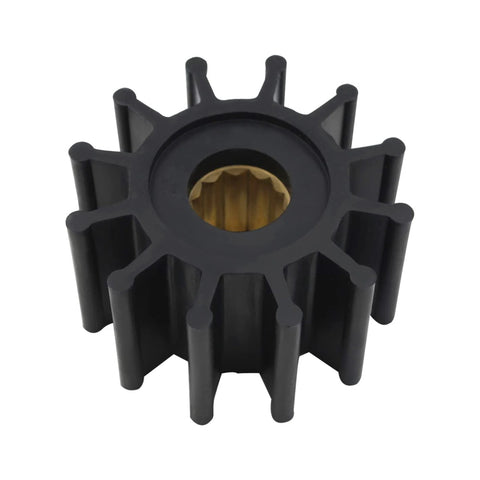 21951346 Flexible Water Pump Impeller kit Replaces Voolvo for Penta fits JABSCO 3862281 12-blade black rubber impeller
