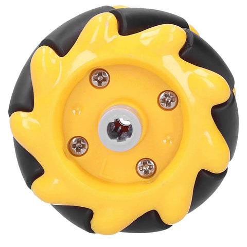 Front view of FLEXMAN Mecanum Wheel, 48mm Omni Directional Smart Robot Car Parts Accessories DIY Toy Components for TT Coupling