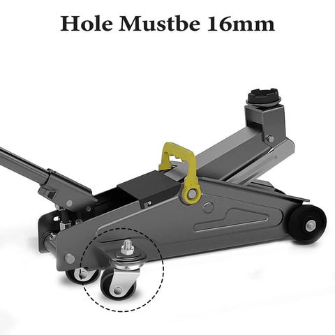 Heavy Duty 3 Ton Floor Jack Caster Wheels Cast Iron Replacement Parts Pack Of 2 With 16mm Stem Universal Fit For Most Floor Jacks