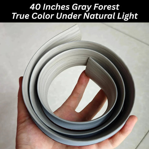 Rolled 40-inch gray forest Floor Transition Strip Self Adhesive Carpet Wood Tile Vinyl Flooring Laminate Transition Cover Edge Trim
