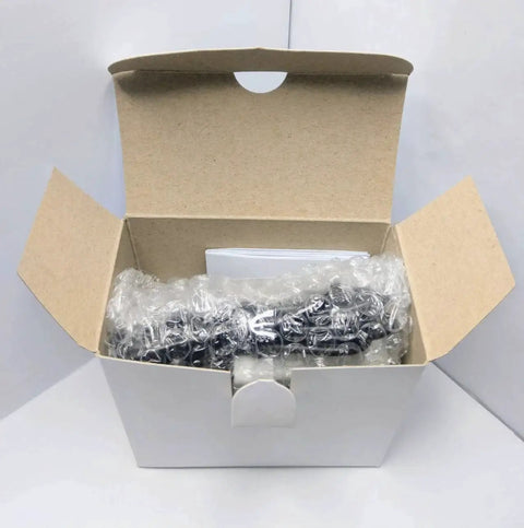Open box containing Flow Totalizer And Flow Meter For Three Quarter Inch NPT Water Filter Systems with bubble wrap packaging