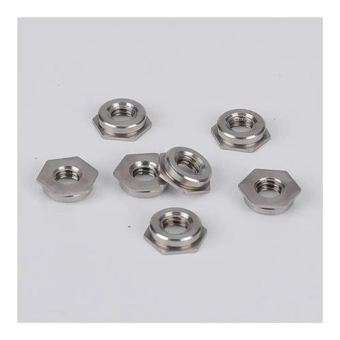 Heavy Duty Flush Nut Kit In 304 Stainless Steel Or Galvanized Carbon Steel For Dope Projects, Furniture, Cars, Motorcycles And 3D Printing, M2 To M6 Size Range, 20 To 100 Pieces, Riveting Hardware, nuts shown on white background