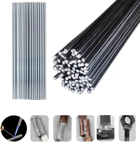 50 Pack Flux Core Aluminum Welding Rods For Low Temperature Brazing, Easy Melt Aluminum Brazing Sticks No Solder Powder Needed, Durable Nontoxic Rods For DIY Repairs And Metalworking.