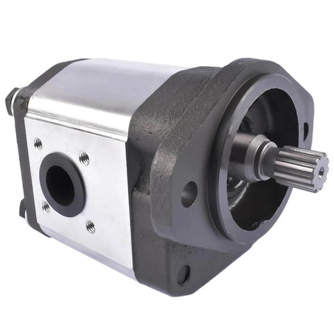 Flynsu Hydraulic Gear Pump Replacement for John Deere 6320 6330 6405 Part# AL156335, AL117812, AL200830, X-A-AL200830 front view