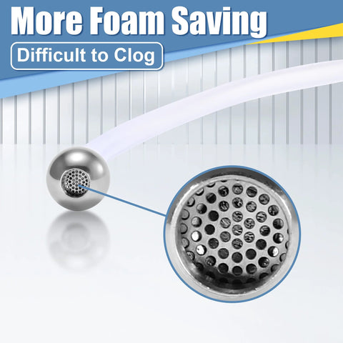 Foam cannon straw with 9-inch tube and 2 pcs stainless steel filter balls for foam lance use Amazon Tool Daily